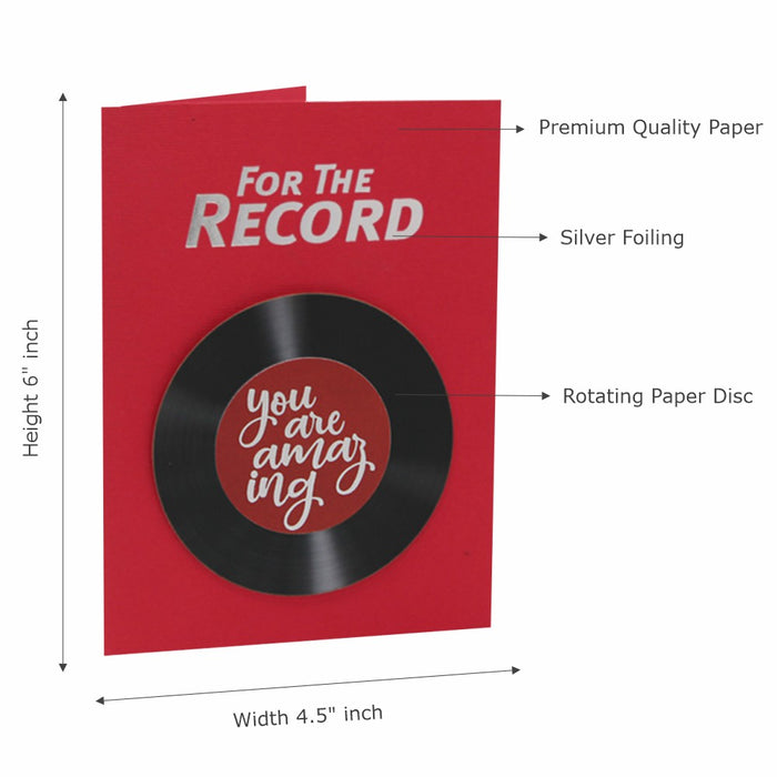 For the Record: You are Amazing Premium Quality Leadership Cards By Pinnacle, Set of 5 Cards With Envelopes
