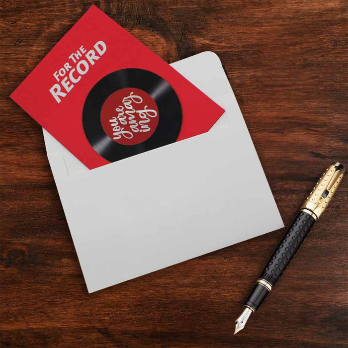 For the Record: You are Amazing Premium Quality Leadership Cards By Pinnacle, Set of 5 Cards With Envelopes