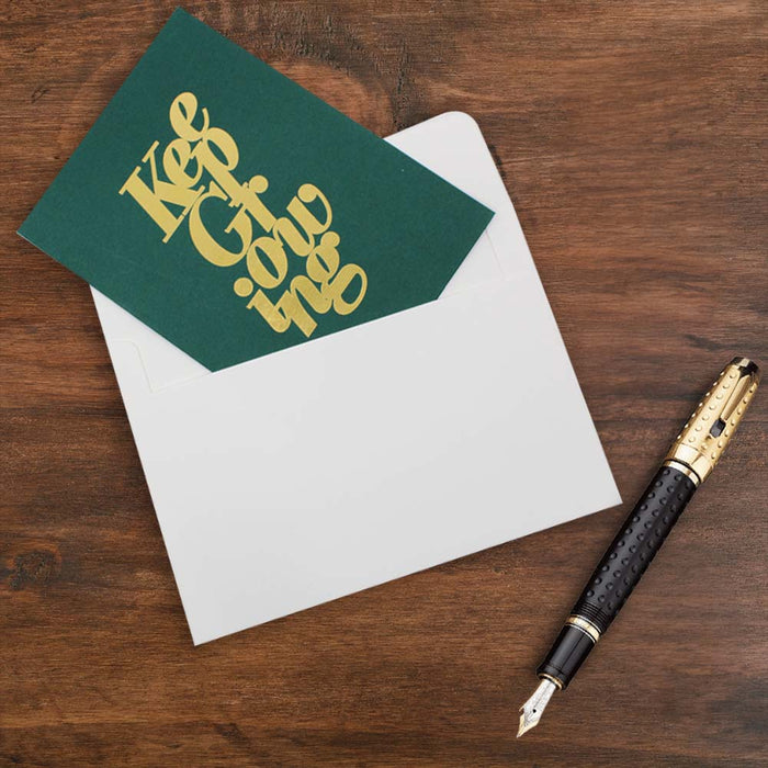 Keep Growing Cards, Exclusive Design, Premium Quality Leadership Cards By Pinnacle, Set of 5 with envelopes.