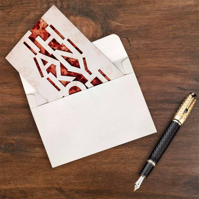 Thank you Cards, Premium Quality Leadership Cards By Pinnacle, Set of 5 With Envelopes