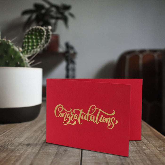 Congratulations, Premium Quality Leadership Cards By Pinnacle, Set of 5 With Envelopes