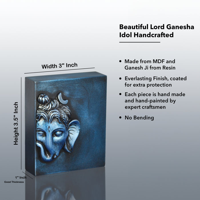 Devotional Gift Online Ganesh Ji Murti for home and Office (Majestic Blue)