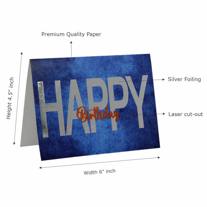Happy Bday Cards, Premium Quality Leadership Cards By Pinnacle, Set of 5 With Envelopes