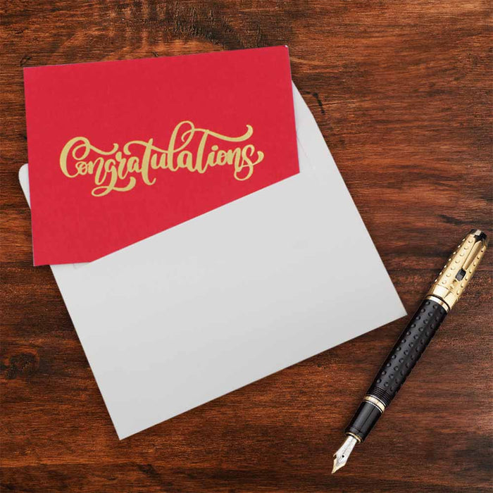 Congratulations, Premium Quality Leadership Cards By Pinnacle, Set of 5 With Envelopes