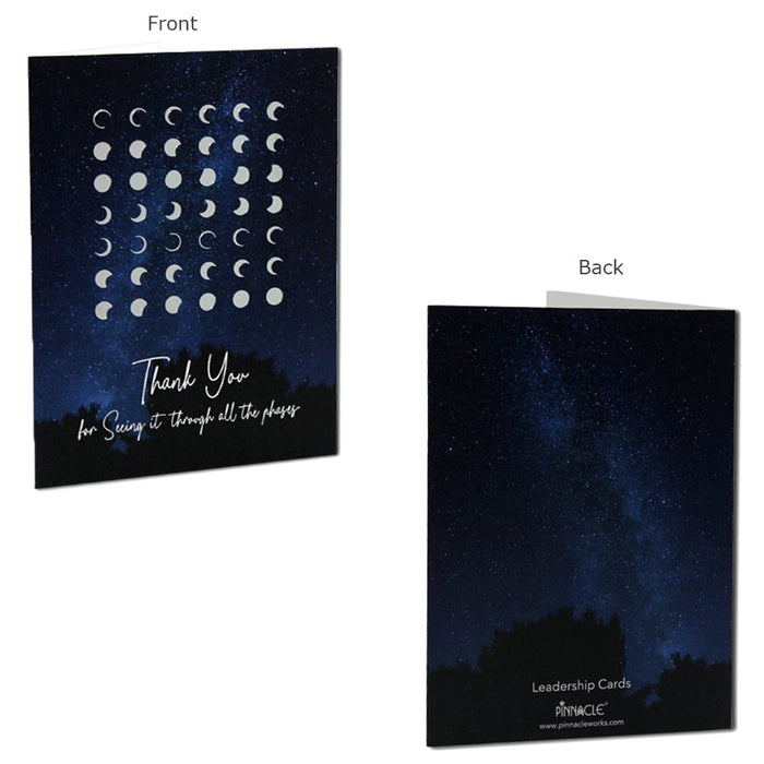 Thank You for Seeing it through all the phases,Exclusive Design, Premium Quality Leadership Cards By Pinnacle, Set of 5 with envelopes.