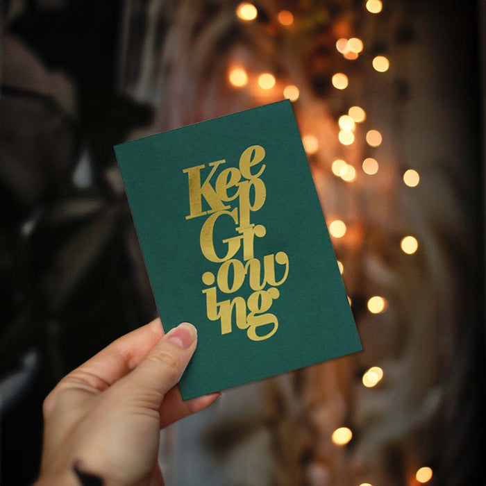 Keep Growing Cards, Exclusive Design, Premium Quality Leadership Cards By Pinnacle, Set of 5 with envelopes.