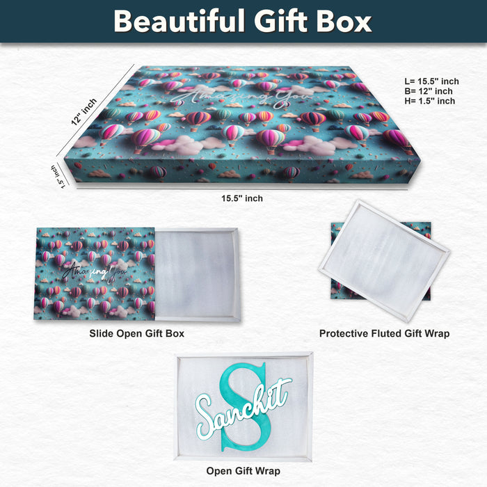 AmazingYou, Name Art for the Walls, Happy Turquoise