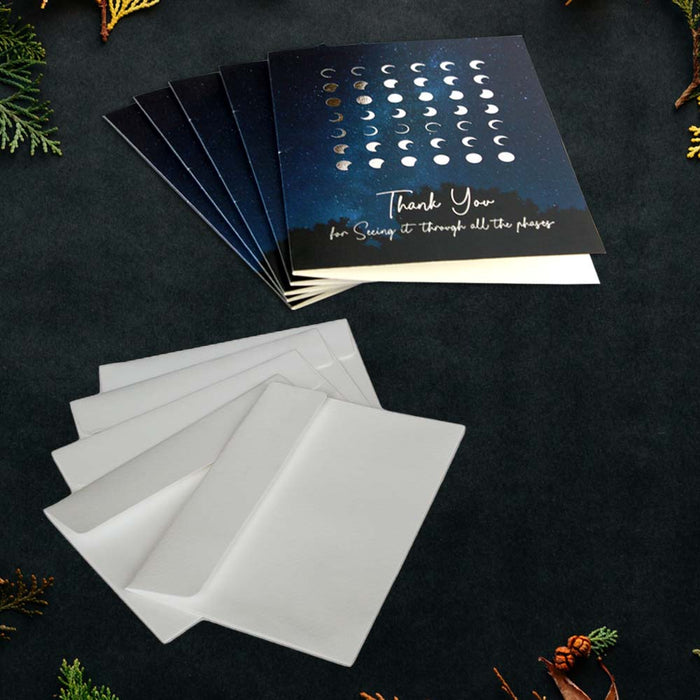 Thank You for Seeing it through all the phases,Exclusive Design, Premium Quality Leadership Cards By Pinnacle, Set of 5 with envelopes.