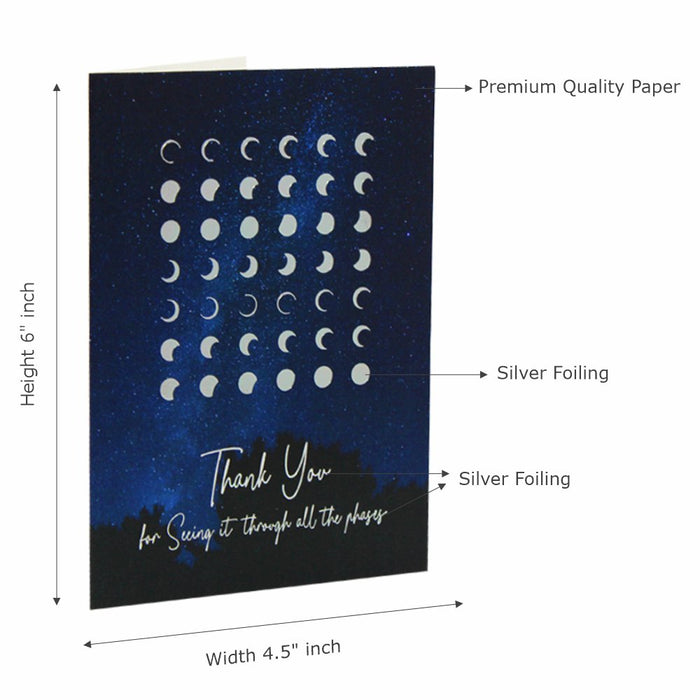 Thank You for Seeing it through all the phases,Exclusive Design, Premium Quality Leadership Cards By Pinnacle, Set of 5 with envelopes.