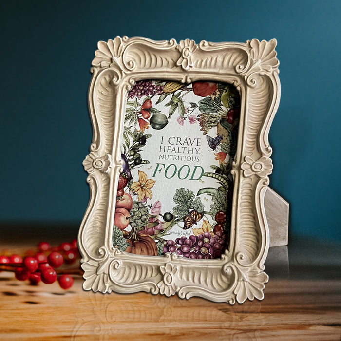Beautiful Photo Frame with 10 Positive Quotes (Color Rustic Beige)