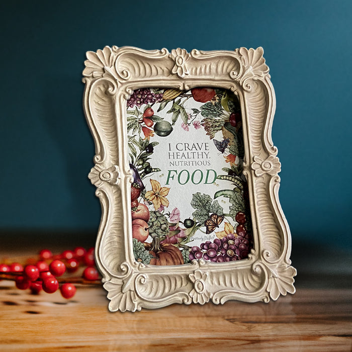 Beautiful Photo Frame with 10 Positive Quotes (Color Rustic Beige)