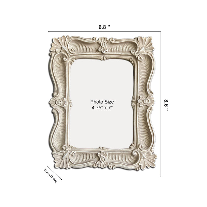 Beautiful Photo Frame with 10 Positive Quotes (Color Rustic Beige)