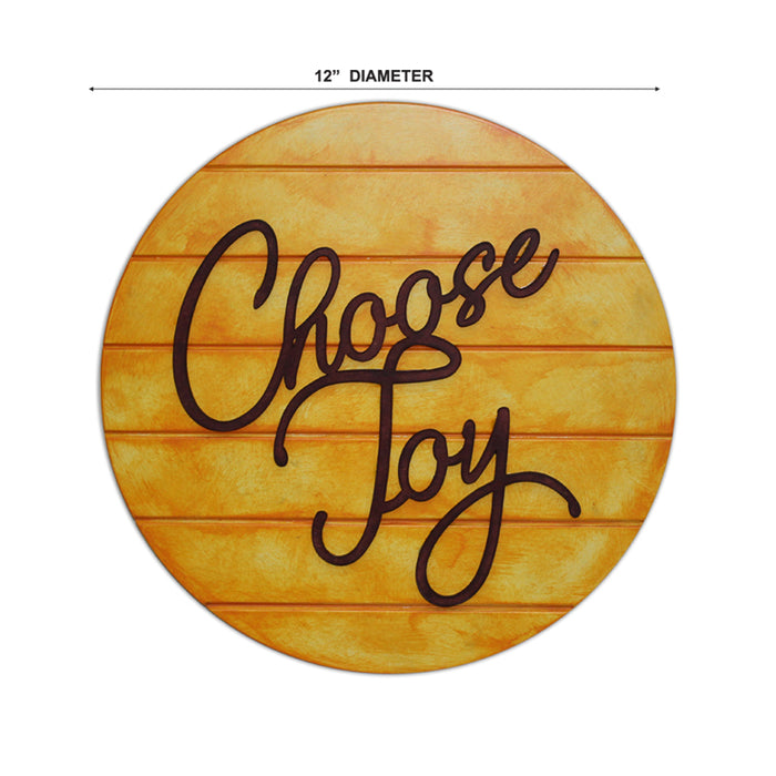 Choose Joy: Motivational Quotes Wall Art, Gift for Best friend, Festive Gifting, House Warming Gift : Color : Blissful Yellow