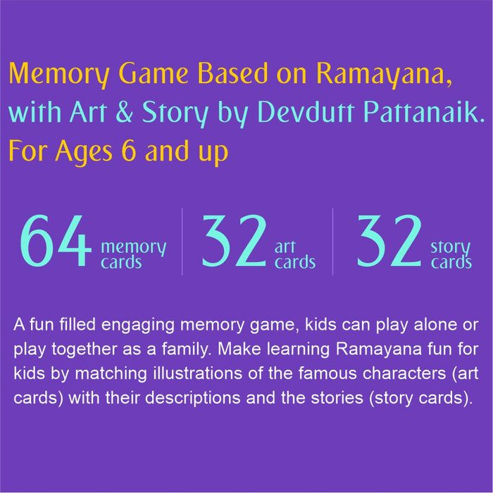Epically Ramayana Memory Matching Game for Kids | Return Gifts for Birthday I Indian Gift Games by Devdutt Pattanaik In Hindi