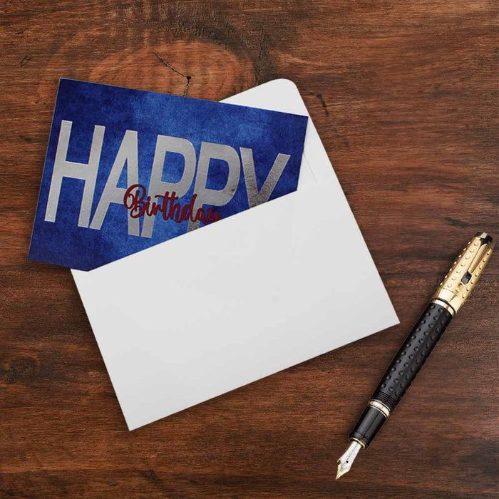 Happy Bday Cards, Premium Quality Leadership Cards By Pinnacle, Set of 5 With Envelopes