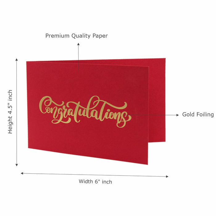 Congratulations, Premium Quality Leadership Cards By Pinnacle, Set of 5 With Envelopes