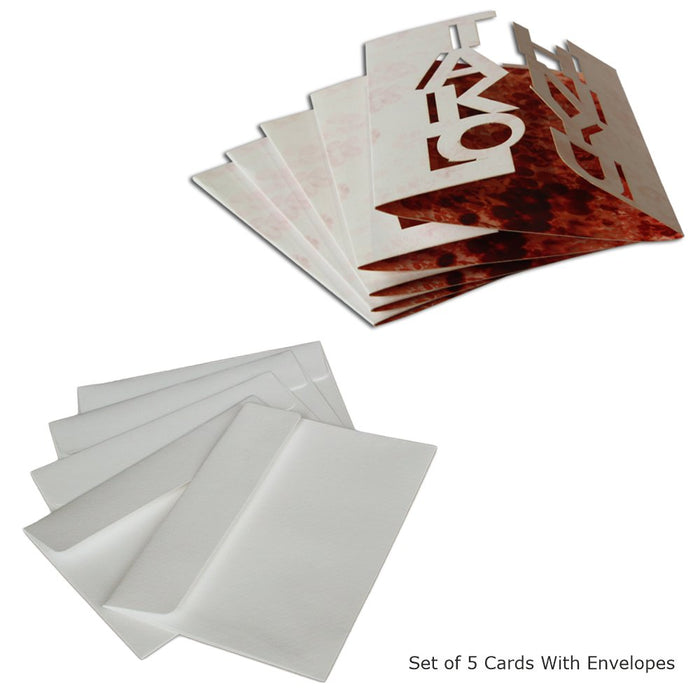 Thank you Cards, Premium Quality Leadership Cards By Pinnacle, Set of 5 With Envelopes