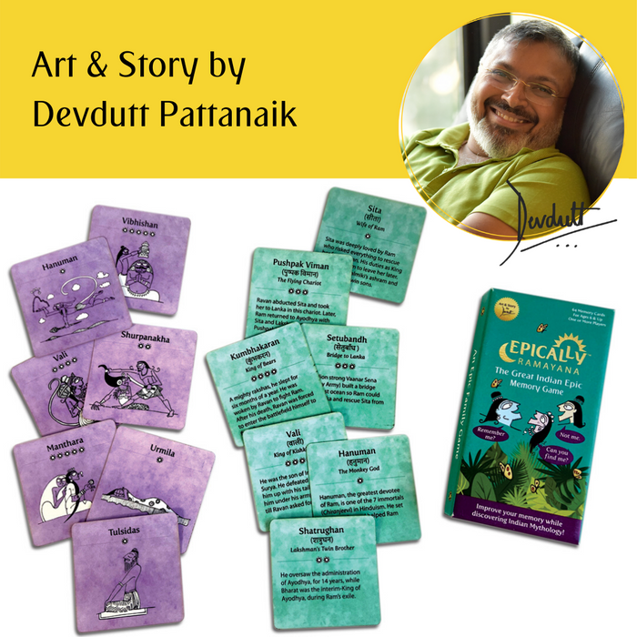 Epically Ramayana Memory Matching Game for Kids | Return Gifts for Birthday I Indian Gift Games by Devdutt Pattanaik