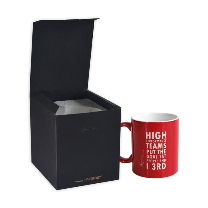 Corporate Coffee Mug : High Performance Team (Single Side Engraving)