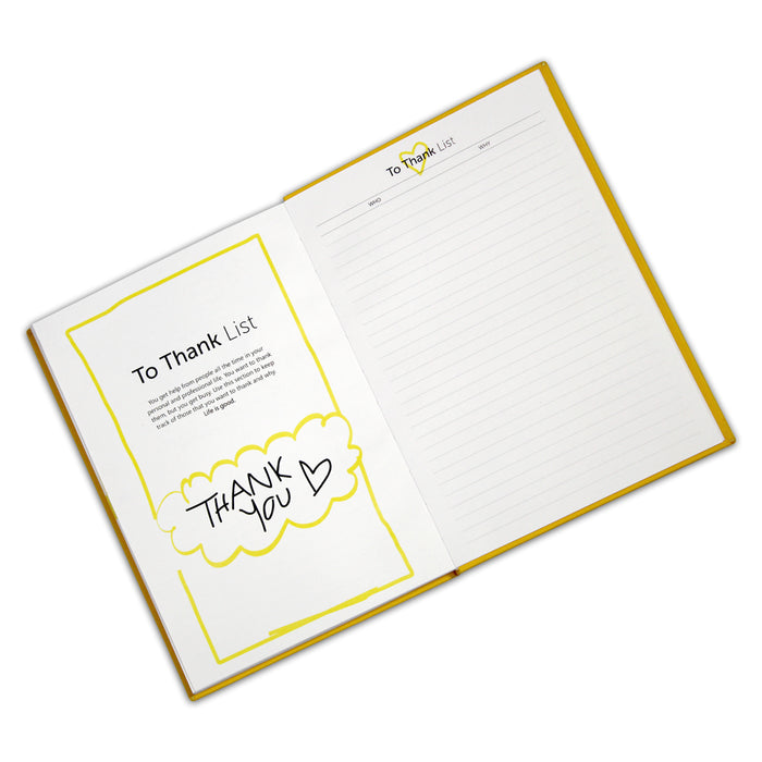 InsideFirst Journal, The Journal for Super Achievers, 34 Insights to Action, To Think List, To Thank List. Best Induction Gift, Color (Peaceful Yellow)