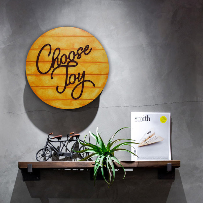 Choose Joy: Motivational Quotes Wall Art, Gift for Best friend, Festive Gifting, House Warming Gift : Color : Blissful Yellow