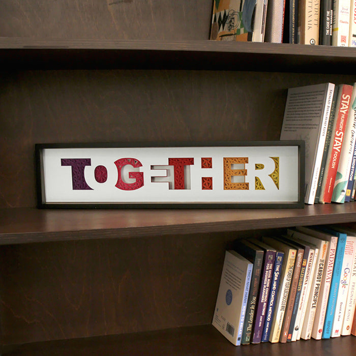 Together Gift for Team Member, Inspirational Motivational Wall Art , Creative Award for Leaders