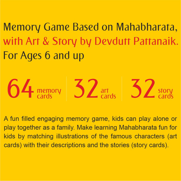 Epically Mahabharata, Best Memory Card Game for Children Based on Mahabharat, Family Fun Game.