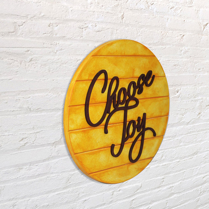 Choose Joy: Motivational Quotes Wall Art, Gift for Best friend, Festive Gifting, House Warming Gift : Color : Blissful Yellow