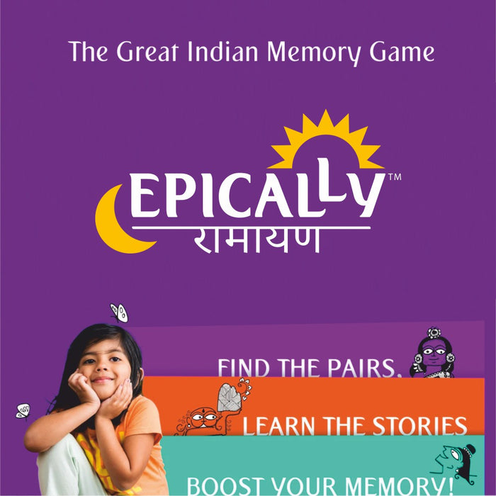 Epically Ramayana Memory Matching Game for Kids | Return Gifts for Birthday I Indian Gift Games by Devdutt Pattanaik In Hindi